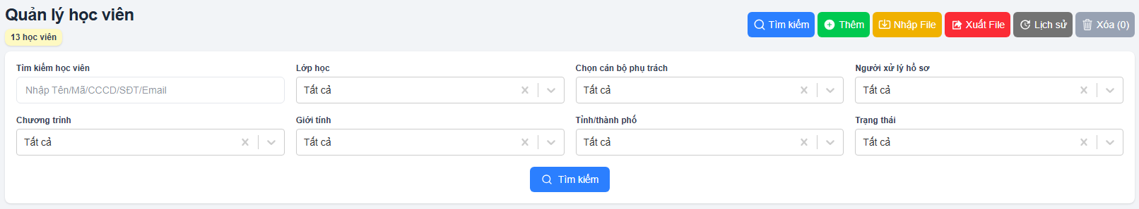 Chức năng Tìm kiếm